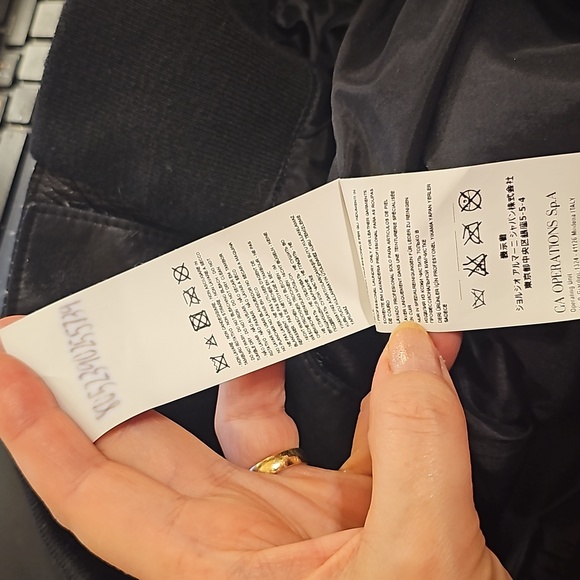 EMPORIO Armani black butter soft leather bomber jacket  M - Picture 15 of 16